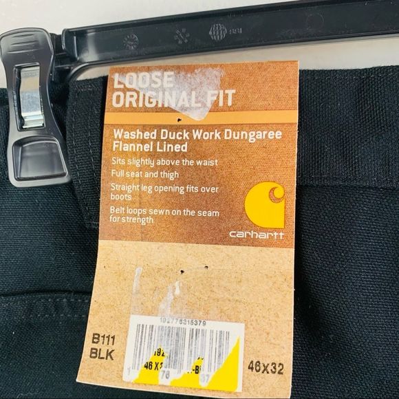 SOLD Carhartt Loose Fit Flannel Lined Jeans - Picture 5 of 5